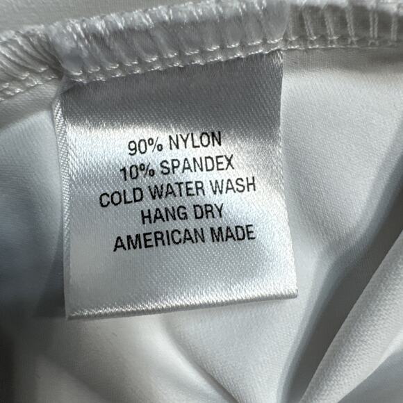 Sailor-Sailor Cricket Ruffle Neck White Sleeveless UPF 50+ SZ M Resortwear NWT - Picture 4 of 12